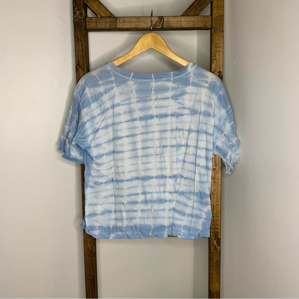 Salt Life Light Blue Tie-Dye Cropped Tee M - Picture 4 of 4